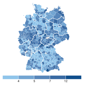 Krankenhausbetten (Karte, 2022)