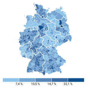 Homeoffice-Möglichkeiten (Karte, 2023)