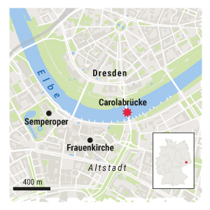 Brücke teilweise eingestürzt