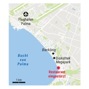 Restauranteinsturz auf Mallorca
