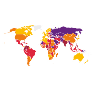 Verbreitung von moderner Sklaverei