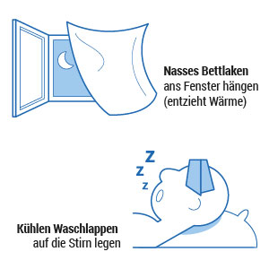 Besser schlafen bei Hitze