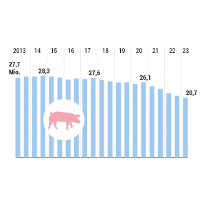 Schweinebestand in Deutschland