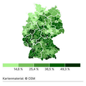 Waldfläche (Karte, 2022)
