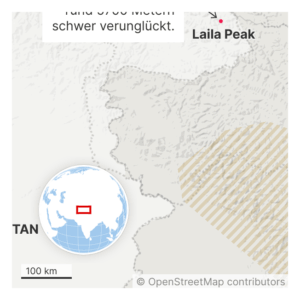 Karte Laila Peak