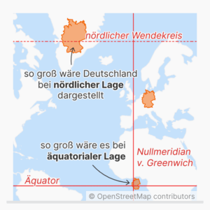 Verzerrrung bei Karten