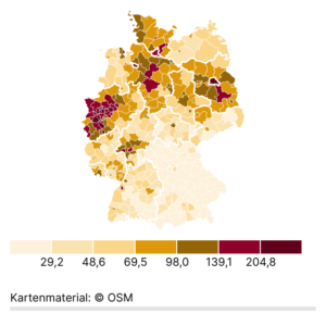 Wohnungseinbrüche (Karte, 2024)