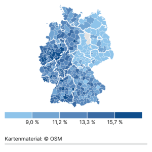 Minijob als Handwerker (Karte, 2023)