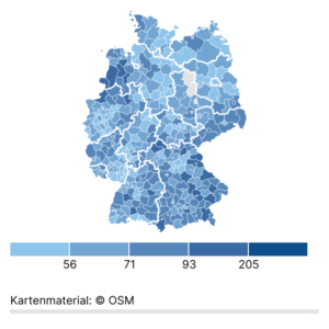 Handwerkerdichte (Karte, 2023)