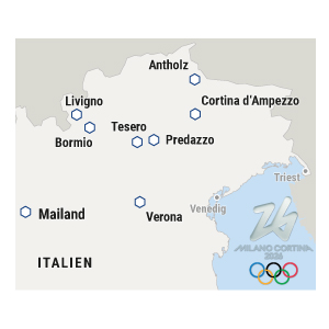 Austragungsorte Olympische Winterspiele 2026