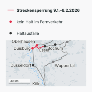 Bauarbeiten bei der Bahn