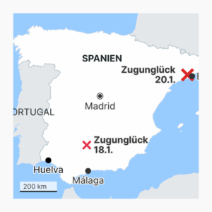 Zugunglück in Spanien