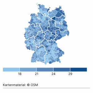 Apothekendichte (Karte, 2024)