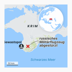 Russisches Militärflugzeug abgestürzt