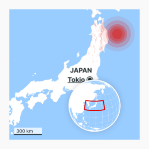 Erbeben vor der Küste Japans