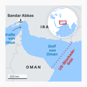 USA blockieren die Straße von Hormus