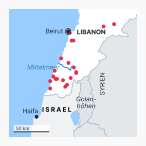 Lage im Libanon