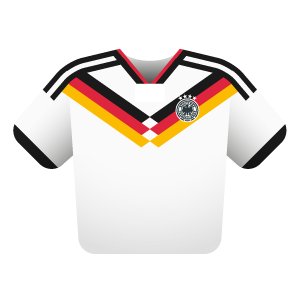 WM-Trikots der deutschen Nationalmannschaft