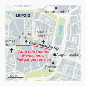 Mutmaßliche Amokfahrt in Leipzig