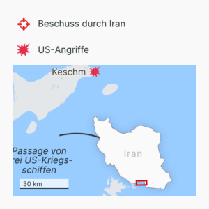 Die Lage in der Straße von Hormus