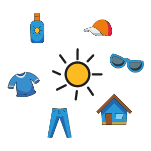 Schutz gegen Sonnenbrand