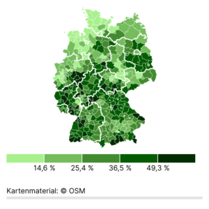 Waldfläche (Karte, 2022)