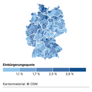Einbürgerungen (Karte, 2023)