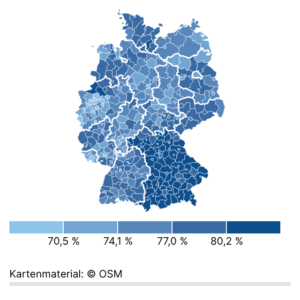 Erwerbstätige (Karte, 2022)
