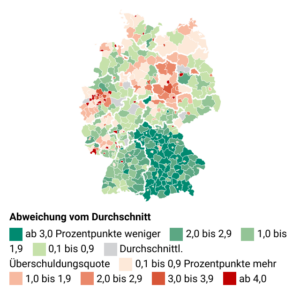 Menschen in Zahlungsnot (Landkreise)