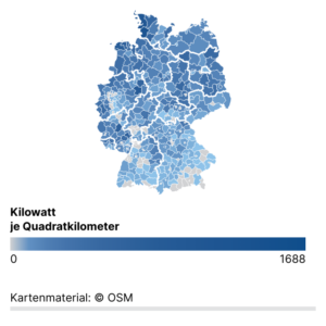 Windkraft in Deutschland (Karte, 2022)