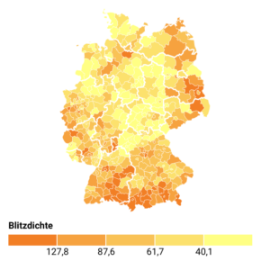 Blitzeinschläge (Karte, 2022)