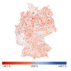 Bevölkerung (Gemeinden, Karte, 2022)