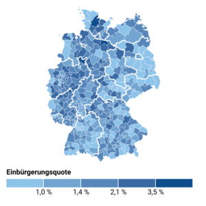Einbürgerungen (Karte, 2022)