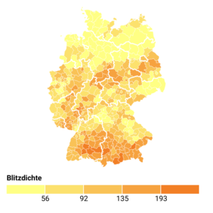 Blitzeinschläge (Karte, 2023)