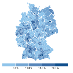 Anteil an Experten (Karte, 2022)