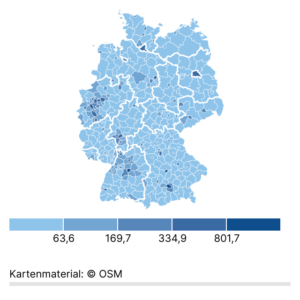 Strom fürs Auto (Karte, Juli 2024)