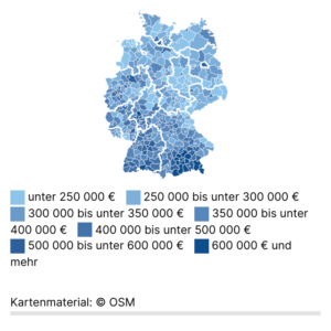 Hauspreise (Karte, 2024)