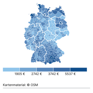 Wohnungspreise (Karte, 2024)